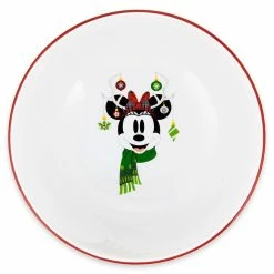 Promo ⭐ Outlet ???? Disney Cereal Bowl - Santa Minnie Mouse Holiday - Reindeer ???? ????