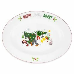 Hot Sale ???? Top 10 ???? Disney Serving Platter - Santa Mickey Mouse And Friends Holiday ???? ????