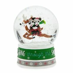 Cheapest ???? Best reviews of ???? Disney Snow Globe - 2018 Holiday - Santa Mickey And Minnie Reindeer ???? ????