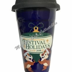 Hot Sale ???? Best deal ✨ Disney Travel Tumbler - Epcot 2018 Festival Of The Holidays ???? ✔️