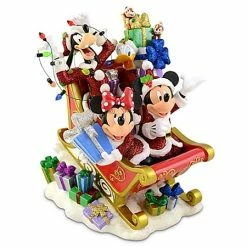 Top 10 ???? New ???? Disney ???? ???? Christmas Figurine - Sleigh Mickey Mouse And Friends ???? ????