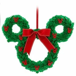 Cheapest ???? Best Pirce ???? Disney ???? ???? Christmas Door Hanger - Mickey Mouse Wreath With Bow ???? ????
