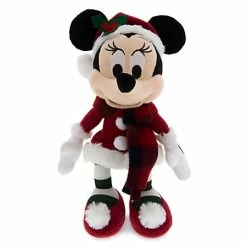Outlet ???? Cheapest ✔️ Disney Plush - Retro Santa Minnie Mouse - Small - 9'' ???? ????