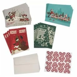 Coupon ❤️ Coupon ???? Disney Holiday Greeting Card Set - 2022 Mickey And Friends ???? ????
