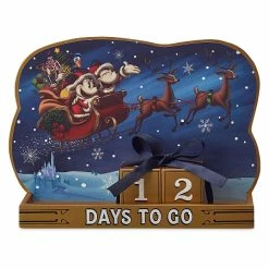 Promo ???? Best Sale ???? Disney Holiday Countdown Calendar - Santa Mickey And Minnie Mouse ✨ ????