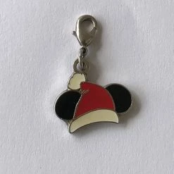 Hot Sale ⌛ Best Pirce ???? Disney Dangle Charm - Charmed In The Park - Mickey Santa Hat ???? ????