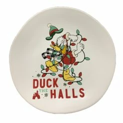 Cheap ???? Coupon ???? Disney Dessert Plate - Holiday Donald Duck - Duck The Halls ???? ????