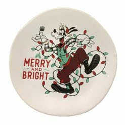 Brand new ???? Flash Sale ???? Disney Dessert Plate - Holiday Goofy - Merry And Bright ???? ????