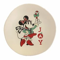 Promo ???? Top 10 ???? Disney Dessert Plate - Holiday Minnie - Joy ???? ????
