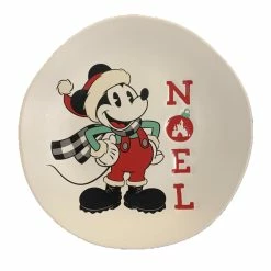 Coupon ❤️ Best Pirce ❤️ Disney Dessert Plate - Holiday Mickey - Noel ???? ⌛