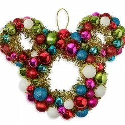 Best Sale ✔️ Buy ???? Disney Holiday Wreath - Mickey Mouse Icon Tinsel And Ornament ???? ⭐