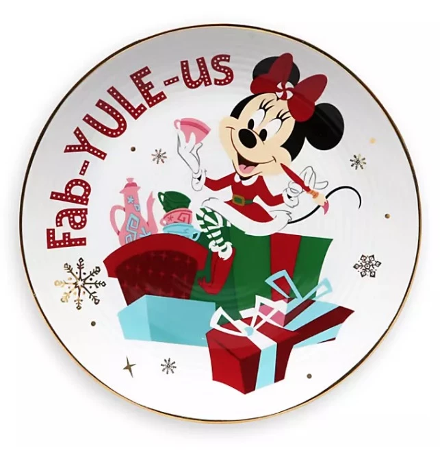 Hot Sale ???? Cheap ???? Disney Dessert Plate - Holiday Minnie Mouse - Fab-yule-us ✔️ ???? 3 Hot Sale ???? Cheap ???? Disney Dessert Plate - Holiday Minnie Mouse - Fab-yule-us ✔️ ????