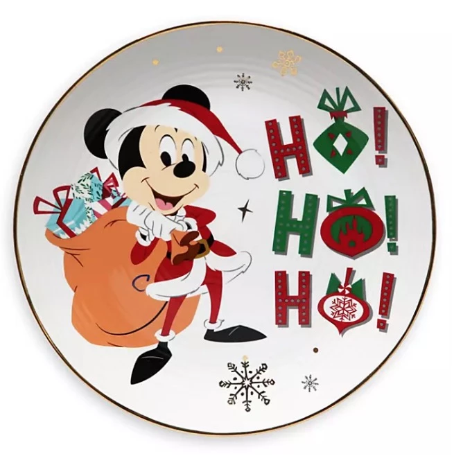 Hot Sale ???? Best Pirce ✨ Disney Dessert Plate - Holiday Santa Mickey Mouse - Ho Ho Ho ???? ???? 3 Hot Sale ???? Best Pirce ✨ Disney Dessert Plate - Holiday Santa Mickey Mouse - Ho Ho Ho ???? ????