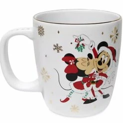 Cheap ???? Hot Sale ???? Disney Coffee Mug - Holiday Mickey & Minnie - Under The Mistletoe ???? ????