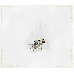 Outlet ???? Top 10 ❤️ Disney Throw Blanket - Holiday Mickey & Minnie With Castle - Gold & Silver ???? ????