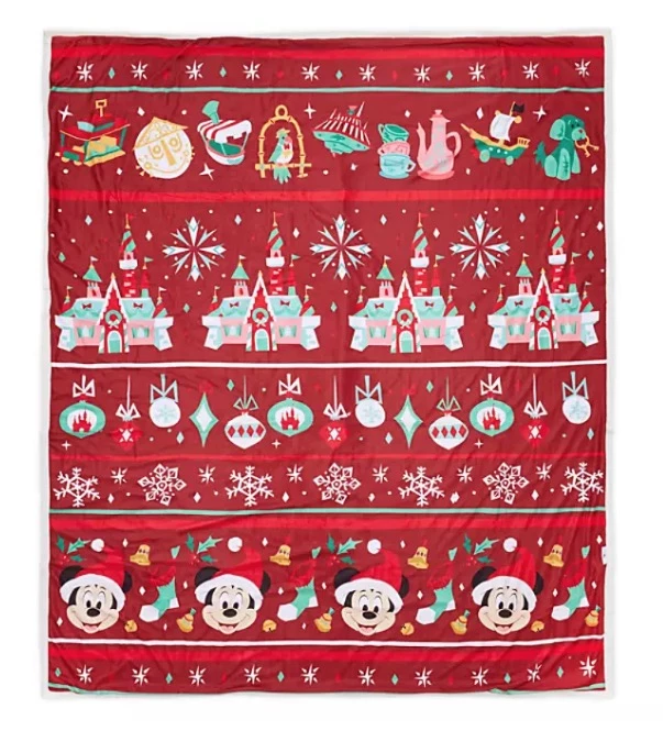 Best Pirce ✨ Hot Sale ✨ Disney Throw Blanket - Mickey Mouse Holiday - Disney Parks ???? ✨ 3 Best Pirce ✨ Hot Sale ✨ Disney Throw Blanket - Mickey Mouse Holiday - Disney Parks ???? ✨