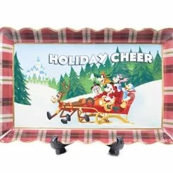 Promo ???? Hot Sale ✨ Disney Serving Tray - Holiday Mickey Mouse And Friends ???? ❤️