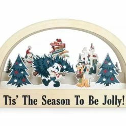 Cheap ✔️ Best Pirce ???? Disney Light-Up Figurine - Holiday Mickey & Friends - Wood ???? ????