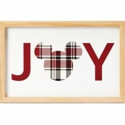 New ???? Budget ???? Disney Wall Décor - Holiday Mickey Homestead - Joy ???? ????